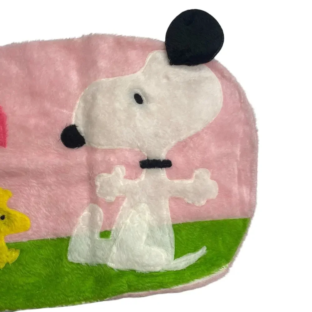 Vintage Snoopy Sears Fuzzy Decorative Pillowcase